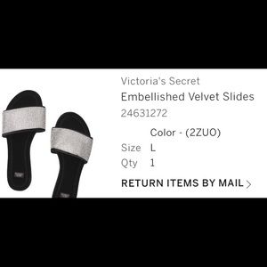 Victoria’s Secrets Embellished Slippers